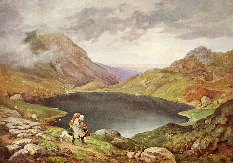 Adrian Ludwig Richter Teich im Riesengebirge oil painting image